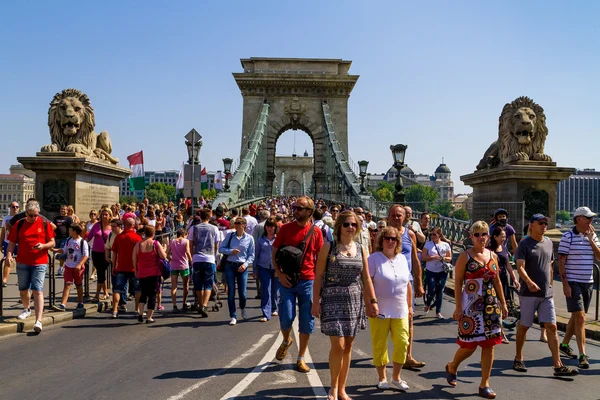 Firar St. Stephens dag i Budapest — Stockfoto