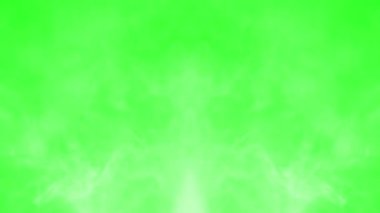 Yeşil Ekran (Chroma tuşu) Sonsuz Yükselen Sis Duman Bulutu Animasyonu
