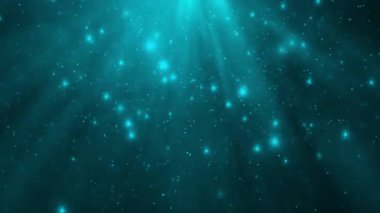 Bokeh hafif parçacık animasyonu kayan yıldızlar ve ışıldayan ışınlar, bayram, kutlama, etkinlik ve festival için örtüşen mutlu yıllar ve noeller