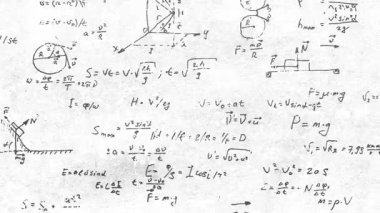 grunge stop motion style math formülü soyut arkaplan animasyonu, eğitim, matematik ve çalışmayla ilgili proje animasyonu