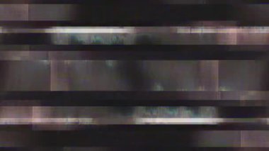 Hata konsepti, hackleme sistemleri, hasarlı bilgisayar ekranı ve kötü sinyaller, 4k retro vintage renkli rgb arıza efekti canlandırılmış arkaplan