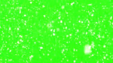 Yeşil ekrana düşen kış karı