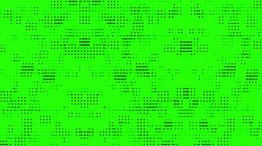 Yarım tonlu noktalı doku, teknolojinin soyut arka planını örtüyor. Noktalar ve ızgara 4k döngü animasyonu retro vintage tarzında