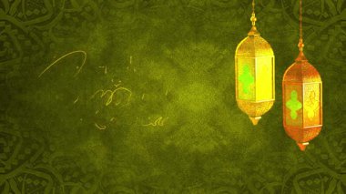 Raamadan kareem altın metin animasyonu, giriş için harika, sahne içinde bestelenen, bayram, şenlik, İslami kültür ve gelenek için İslami fener arka planı