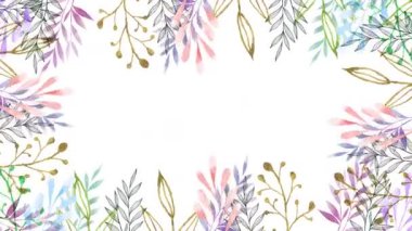 Sallanan yapraklar bahar mevsimi çerçeve soyut arkaplan