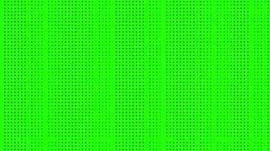 Tek renkli yarım tonlu noktalar dokunun arka planı, yeşil ekranda titreşen noktalı animasyon (kroma tuşu))