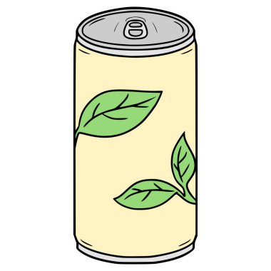 çay içilmeye hazır el çizimi izole vektör