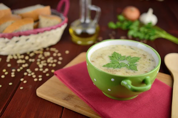 Supă de linte acră — Fotografie, imagine de stoc
