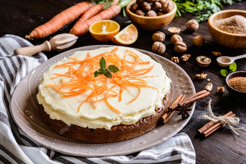 Carrot cake with mascarpone Stock Photo by ©NoirChocolate 120014006 Carrot cake with mascarpone Stock Photo by ©NoirChocolate 120014006