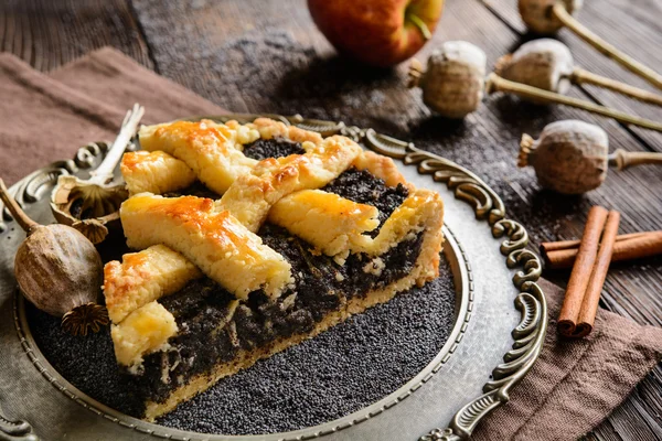 Poppy seed tårta — Stockfoto