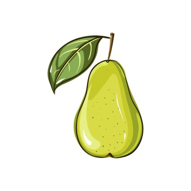 Armut meyve. Beyaz bir arka plan armut meyve. Armut simgesi