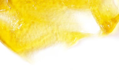 Kozmetik ürünler jel lekesi beyaz yalıtılmış arka plan. Deri bakımı konsepti. - Görüntü