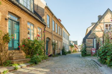 Lund, İsveç'te romantik sokak