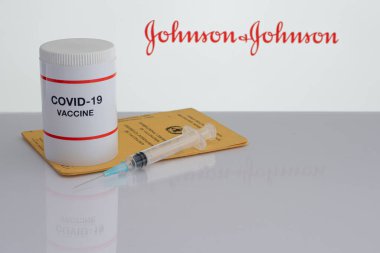 Johnson ve Johnson 'dan Covid 19 aşı ve sarı WHO sertifikası, Danimarka, 14 Nisan 2021