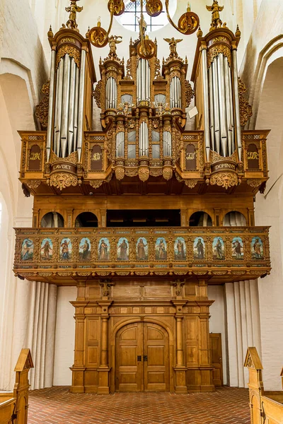 Org 1652 yılında Haderslev Katedrali, Danimarka, 26 Ağustos 2021