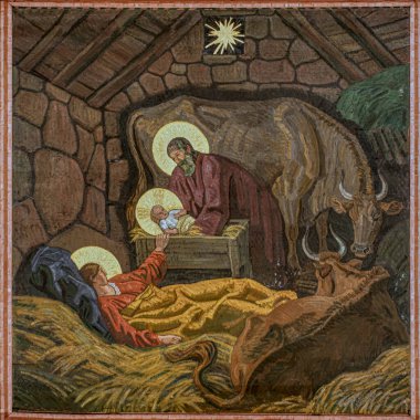 Danimarka, Viborg Katedrali 'nde Danimarkalı sanatçı Joakim Skovgaard' ın 100 yıllık freski.