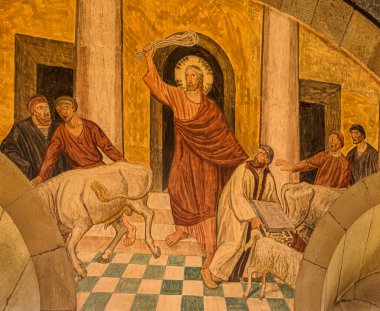 İsa Para Değiştiricileri Sürüyor, Viborg Katedrali, Danimarka 'da resim yapıyor, 5 Aralık 2025