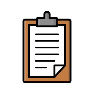 Ofis ve Belge Tasarımı için Pano Renkli Görüntü Tasarımı Simgesi Vektörü