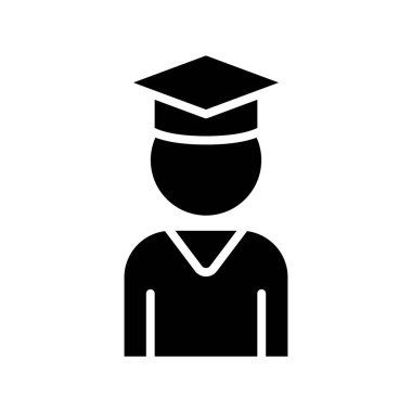 Katı Mezuniyet Kişi Simgesi Tasarımı