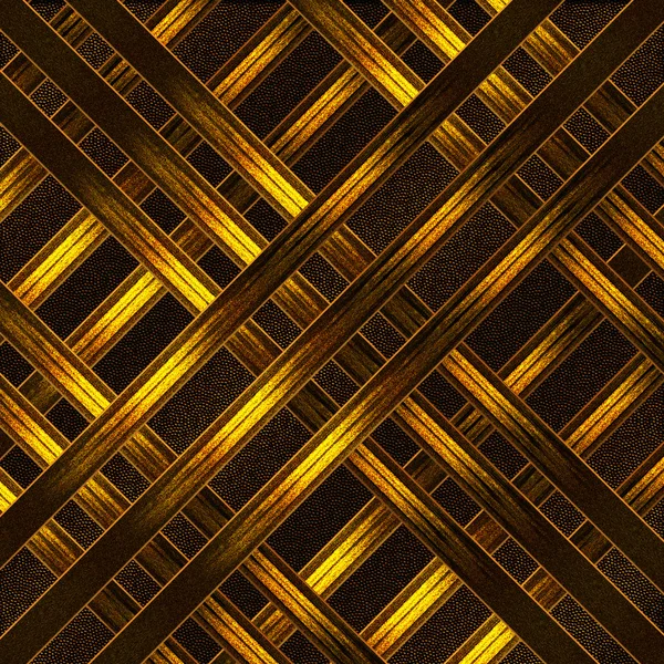 golden stripes in grunge style on a dark brown background