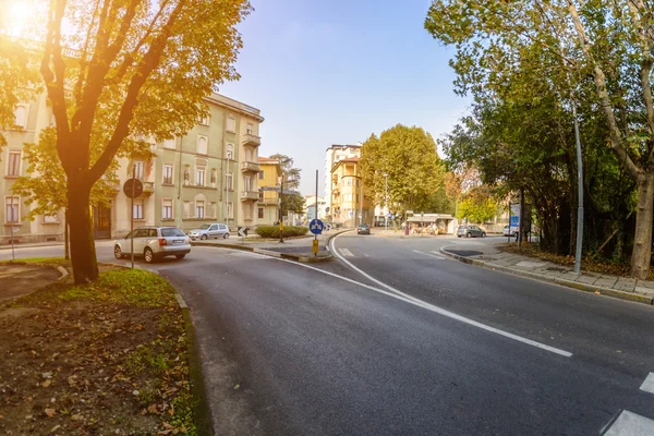 Uma rua na Itália.Tonificação — Fotografia de Stock