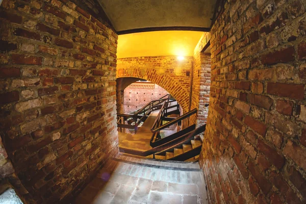 Window in ancient castle leading to another room. — Stock Photo, Image