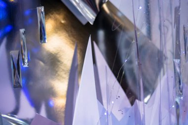 Kristal parçalarından parlak arkaplan.