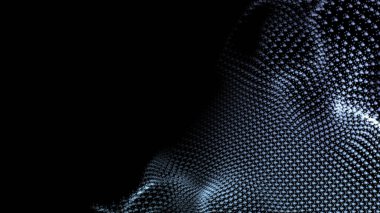 Metin için soyut dalgalı ağ arkaplanı ve yeri.