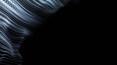 Satır ve metin için yer içeren soyut dalgalı arkaplan.