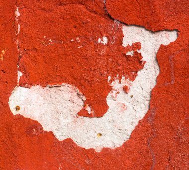 Kırmızı yara bandı Soyut Beyaz rakam