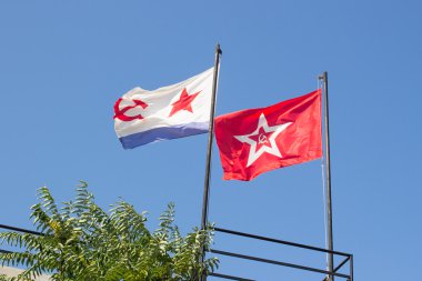 çırpınan iki bayrak