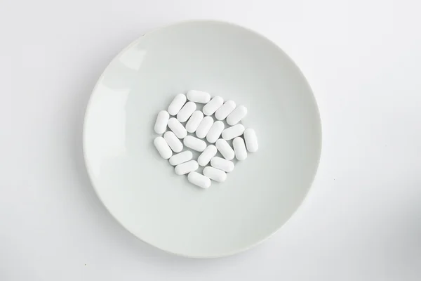 Bir uçan daire Beyaz hapları