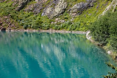 Mavi Göl Dağları ve ağaçları