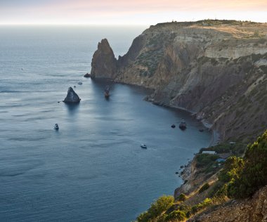 Karadeniz günbatımı manzara.