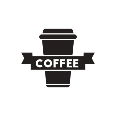 Beyaz arka plan kahve siyah vektör simgesine