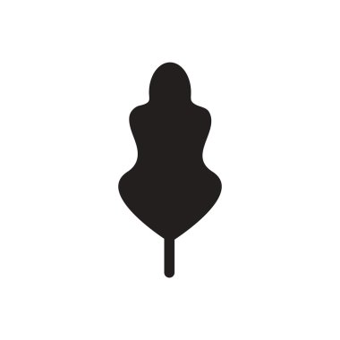 Beyaz arka plan ağaç yaprak siyah vektör simgesine