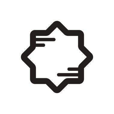 siyah vektör simgesi beyaz arka plan Ramazan Festivali