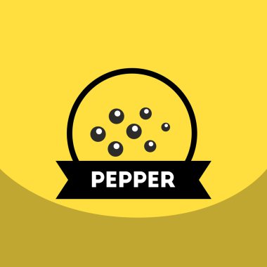 düz vektör simgesi tasarım koleksiyonu mutfak baharat biber