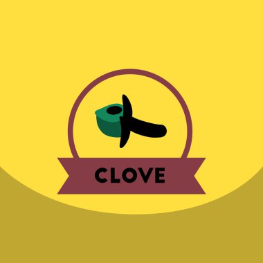 düz vektör simgesi tasarım koleksiyonu mutfak baharat karanfil