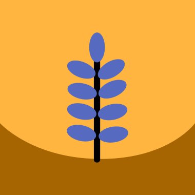 ağacının düz vektör simgesi tasarım koleksiyonu yaprak