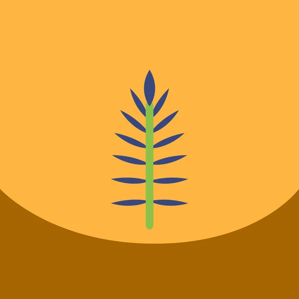 Płaskie wektor ikona projekt kolekcji liści drzewa — Wektor stockowy