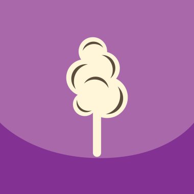 düz vektör simgesi tasarım koleksiyonu pamuk şeker