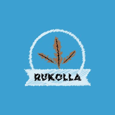 düz vektör simgesi tasarım koleksiyonu mutfak baharat rukolla