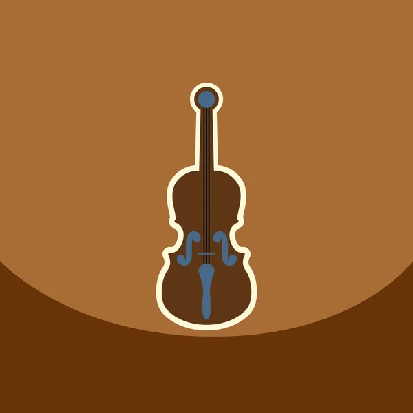 Vector plano icono diseño colección instrumento musical — Vector de stock