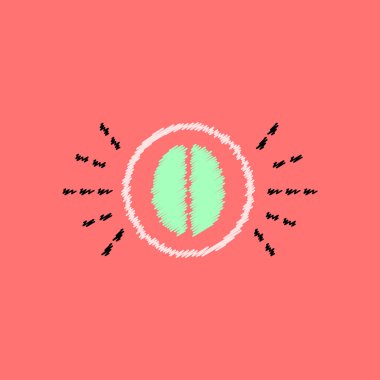 düz vektör simgesi tasarım koleksiyonu parlak kahve çekirdekleri