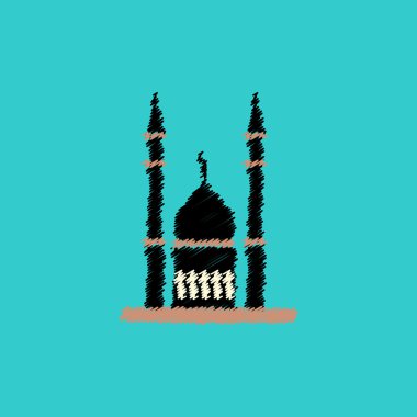 düz vektör simgesi tasarım koleksiyonu Ramazan Festivali