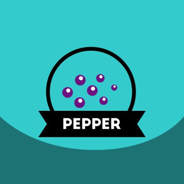 düz vektör simgesi tasarım koleksiyonu mutfak baharat biber