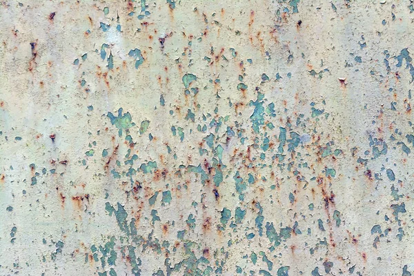 Painted Metal Surface Traces Rust Peeling Paint — Stock Photo, Image