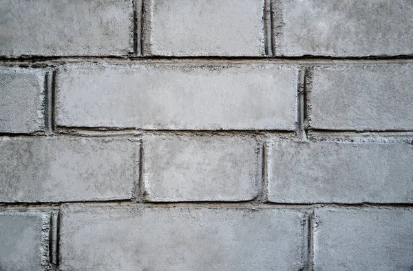 Textura Parede Tijolo Fundo Parede Tijolo Branco Cinza Detalhe Uma — Fotografia de Stock