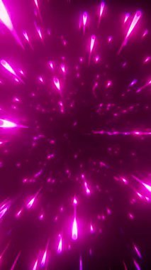 Çoklu parlak kırmızı neon halkalardan oluşan bir minimalist soyut zemin koyu kırmızı dokulu bir uzay boşluğu içerisinde daldırıcı bir tünel etkisi yaratıyor..